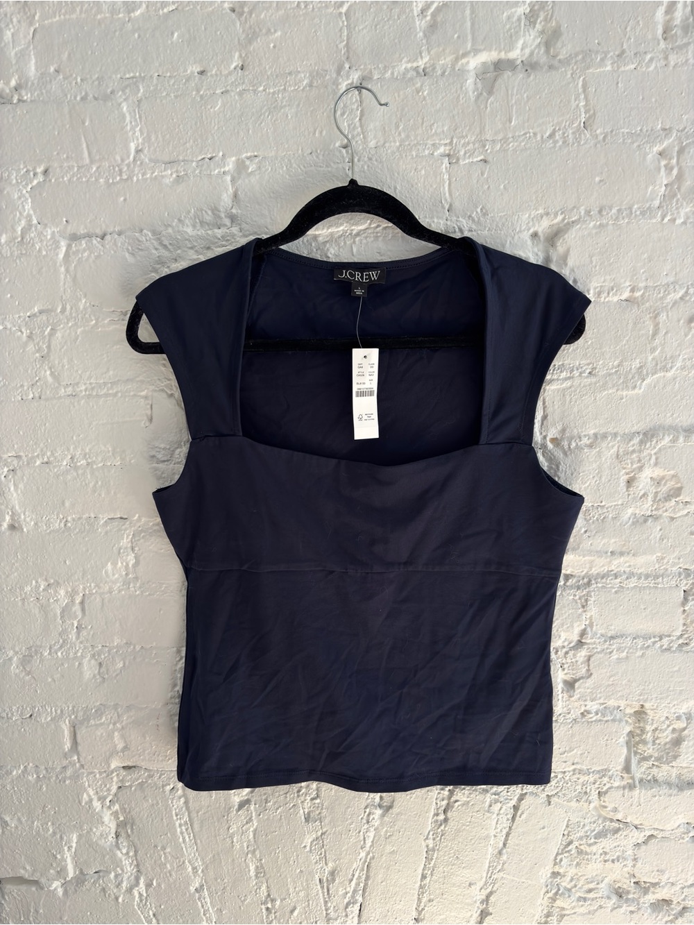 J. Crew Navy Square-Neck Tank Top